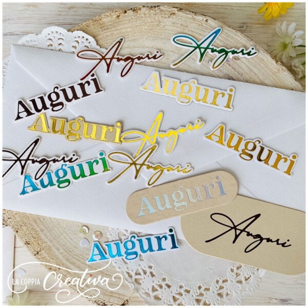 Auguri - hot foil - immagine 2